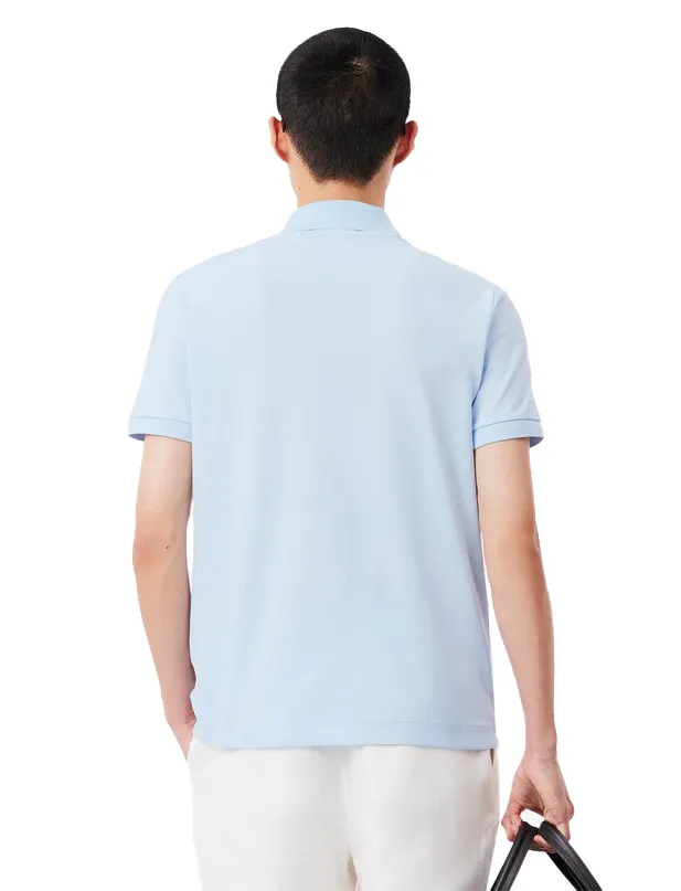 Lacoste polo korte mouw lichtblauw katoen 2-knoops