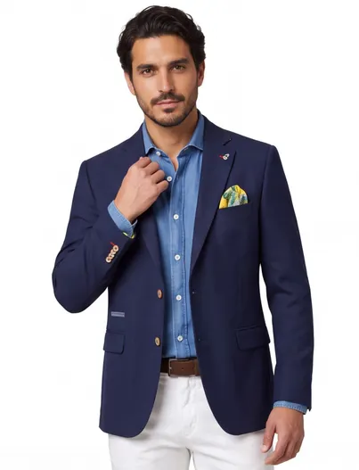 A Fish Named Fred A Fish Named Fred colbert navy effen slim fit