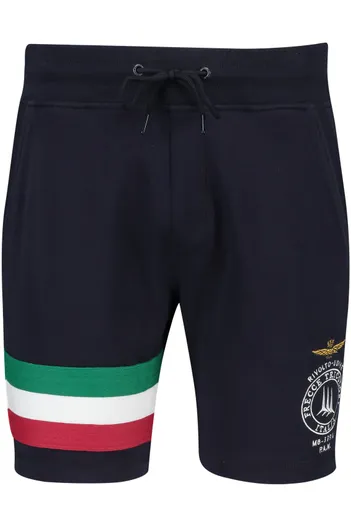 Aeronautica Militare Aeronautica Militare bermuda donkerblauw print katoen