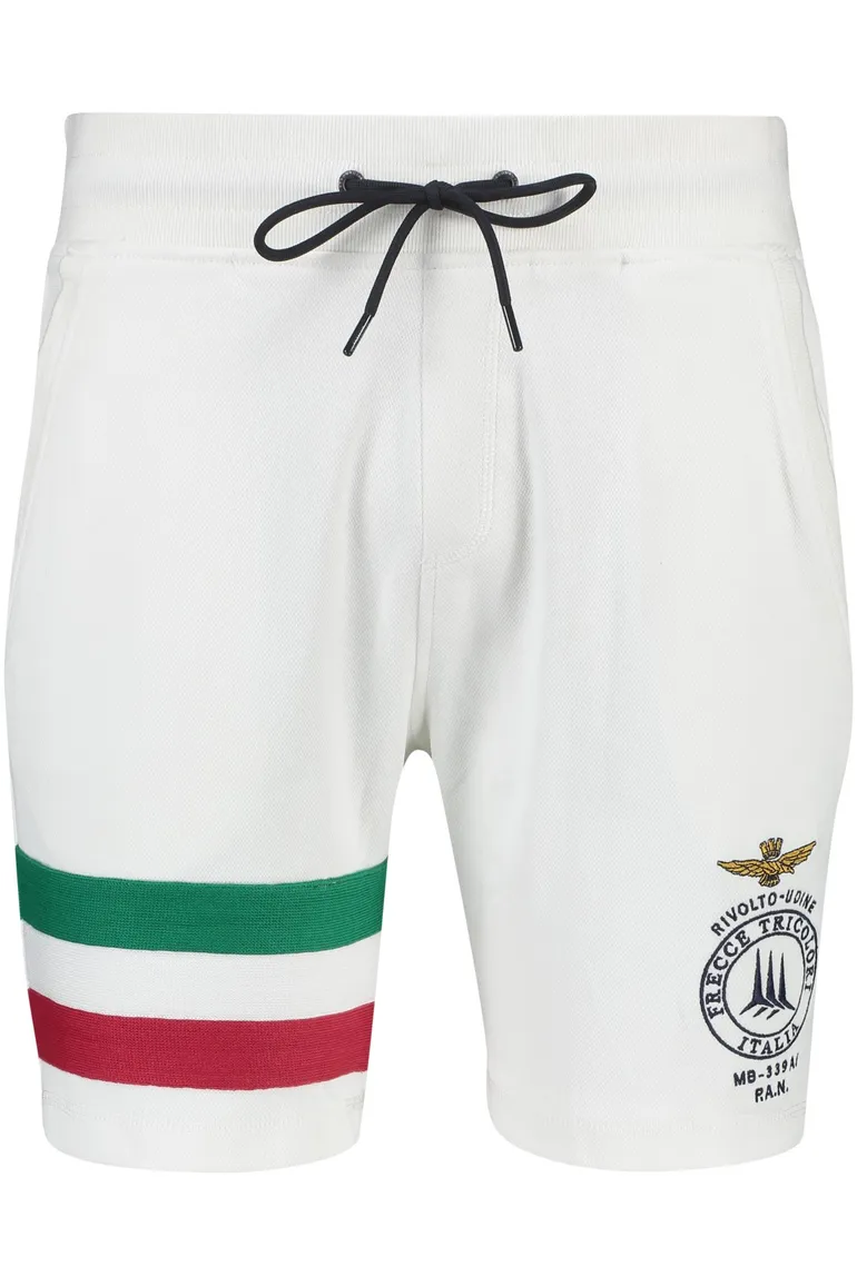 Aeronautica Militare bermuda wit strepen