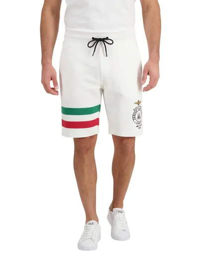 Aeronautica Militare Aeronautica Militare bermuda wit strepen katoen