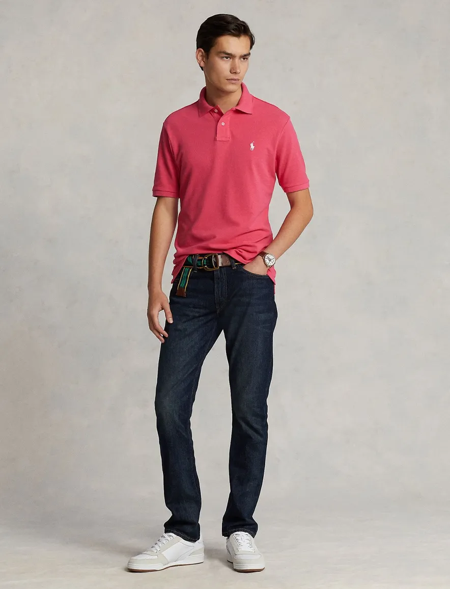 Polo Ralph Lauren Slim Fit poloshirt korte mouw roze