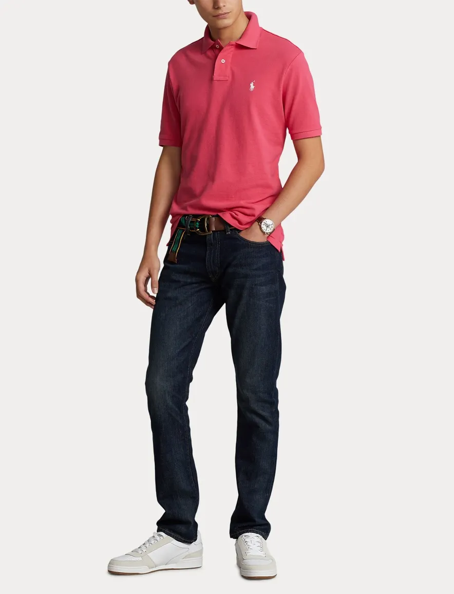 Polo Ralph Lauren Slim Fit poloshirt korte mouw roze