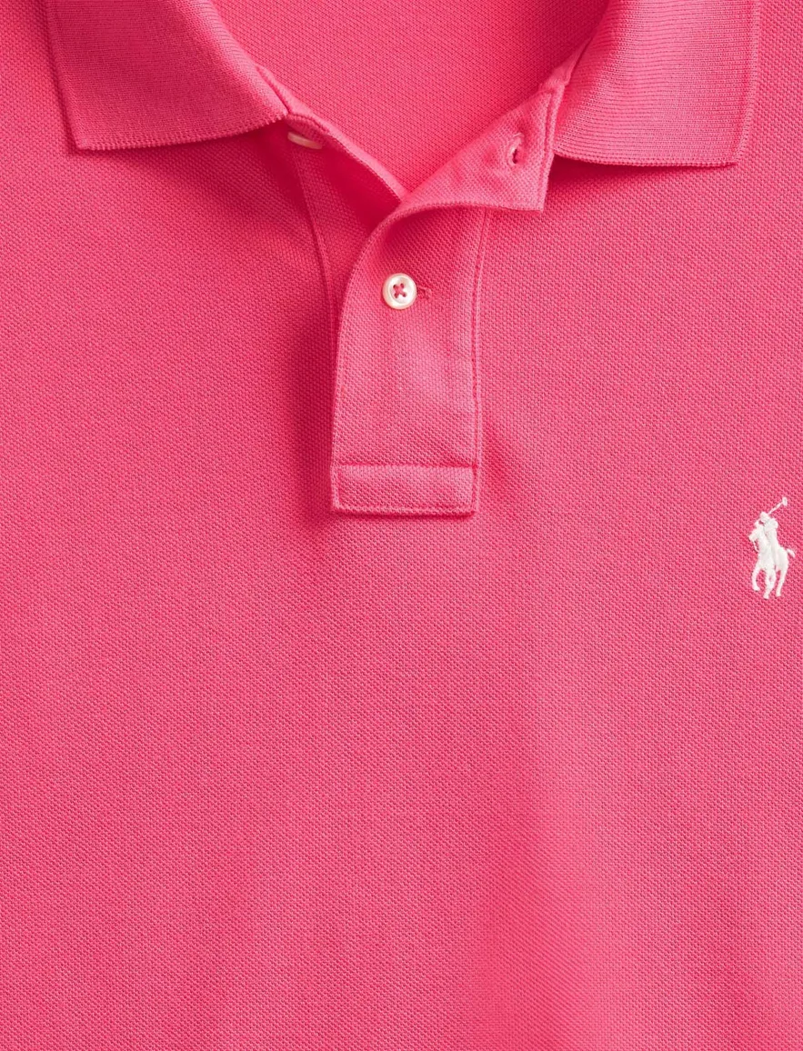 Polo Ralph Lauren Slim Fit poloshirt korte mouw roze