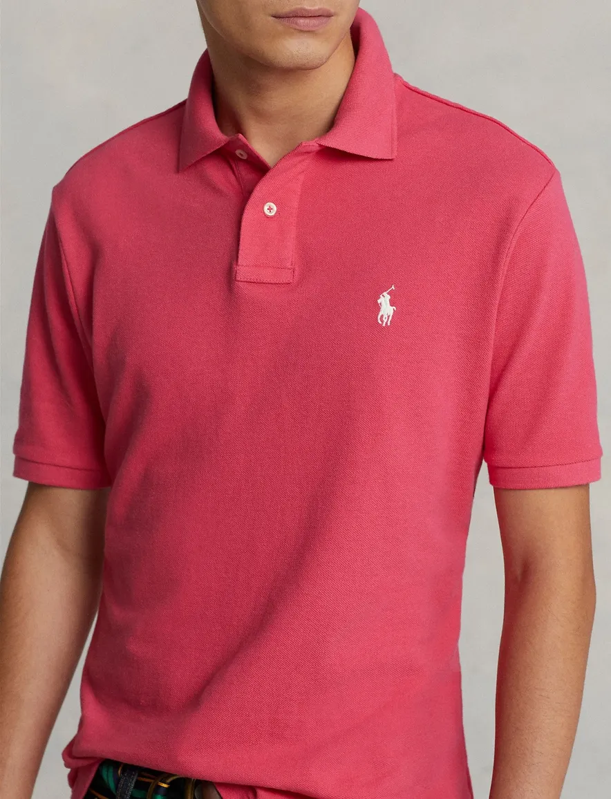 Polo Ralph Lauren Slim Fit poloshirt korte mouw roze