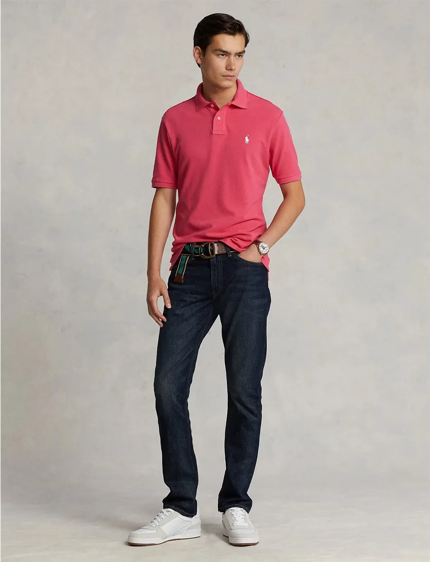 Polo Ralph Lauren Slim Fit poloshirt korte mouw roze
