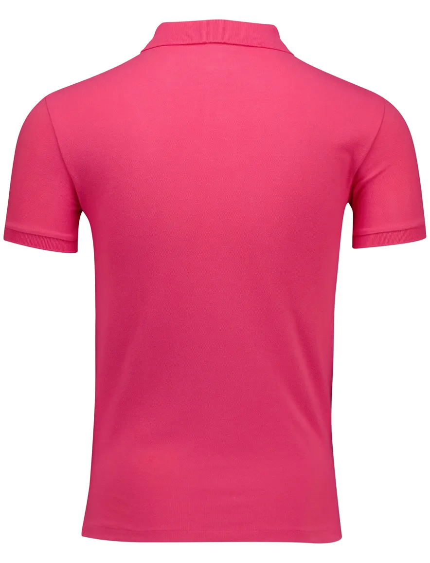 Polo Ralph Lauren Slim Fit poloshirt korte mouw roze