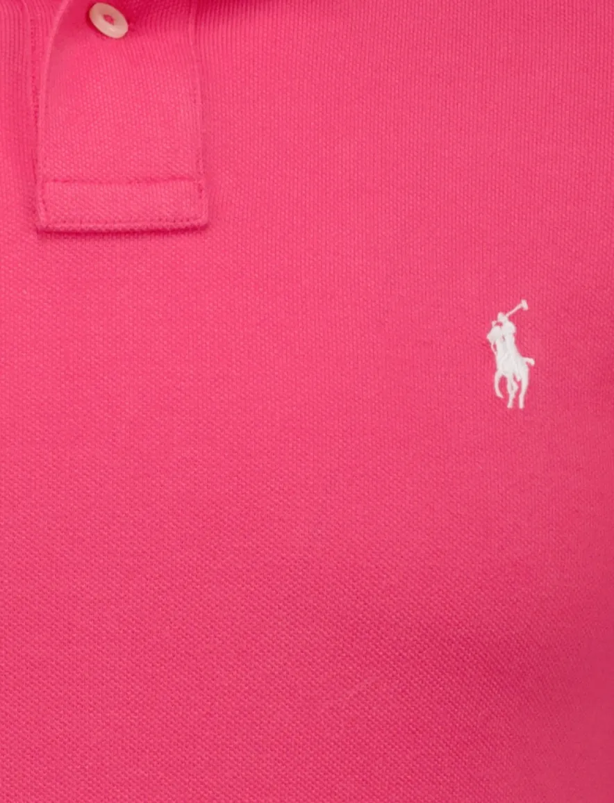 Polo Ralph Lauren Slim Fit poloshirt korte mouw roze