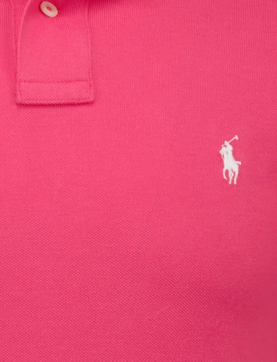 Polo Ralph Lauren Slim Fit poloshirt korte mouw roze