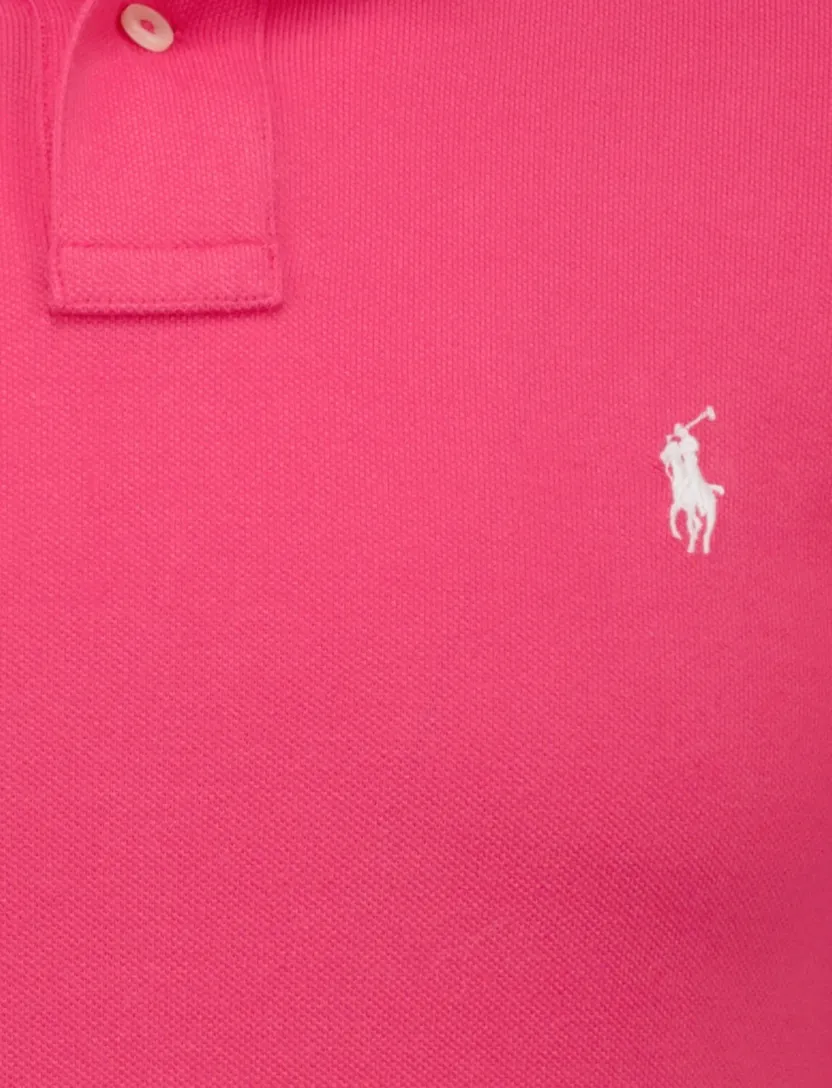 poloshirt korte mouw Polo Ralph Lauren Slim Fit roze