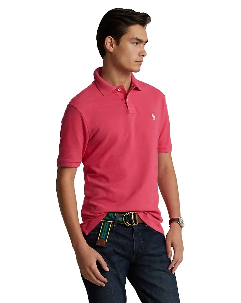 Polo Ralph Lauren Slim Fit poloshirt korte mouw roze