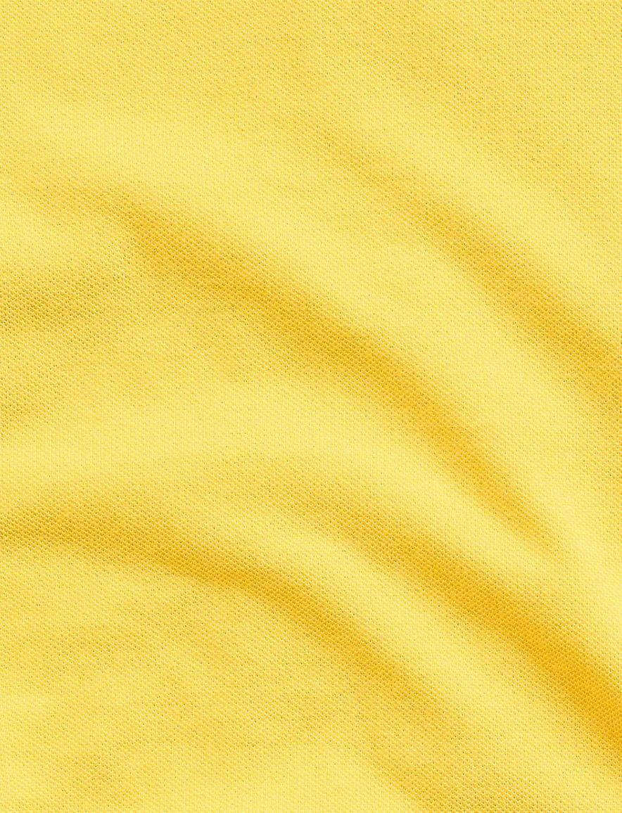 Polo Ralph Lauren polo slim fit effe geel katoen