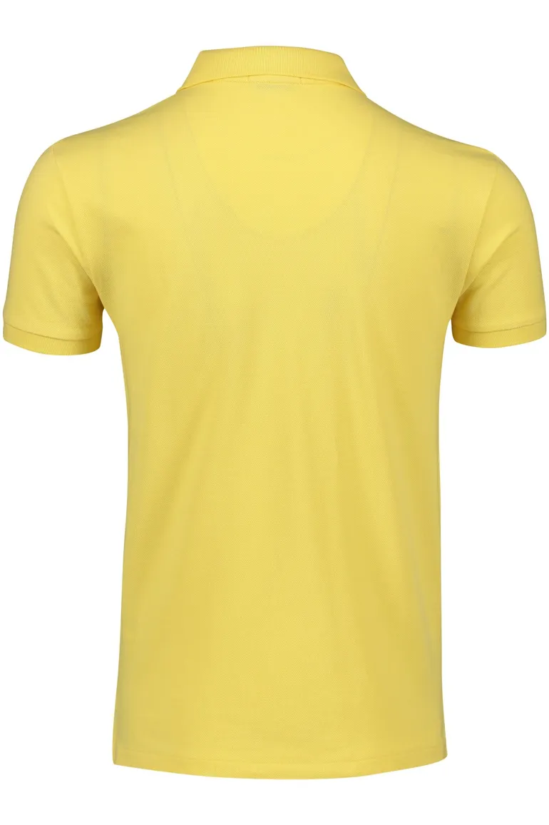 Polo Ralph Lauren polo slim fit effe geel katoen