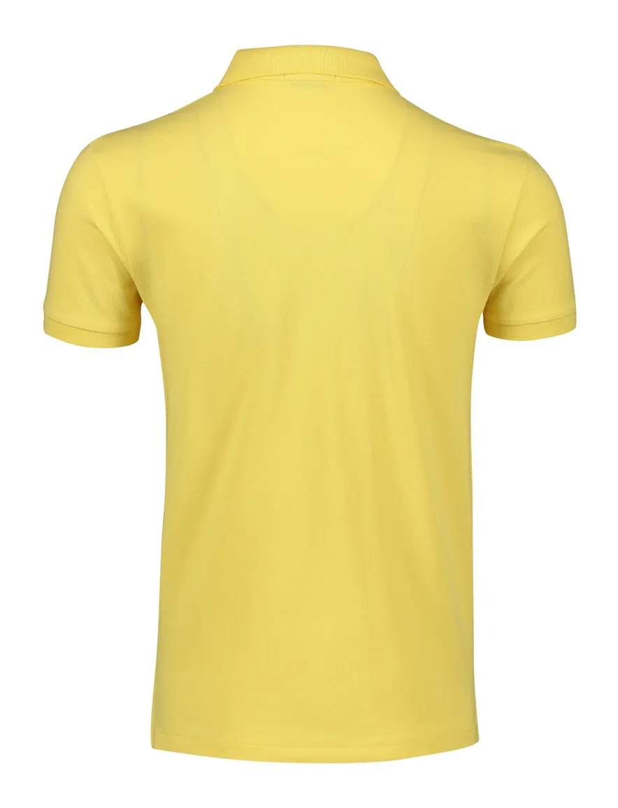Polo Ralph Lauren polo slim fit effe geel katoen
