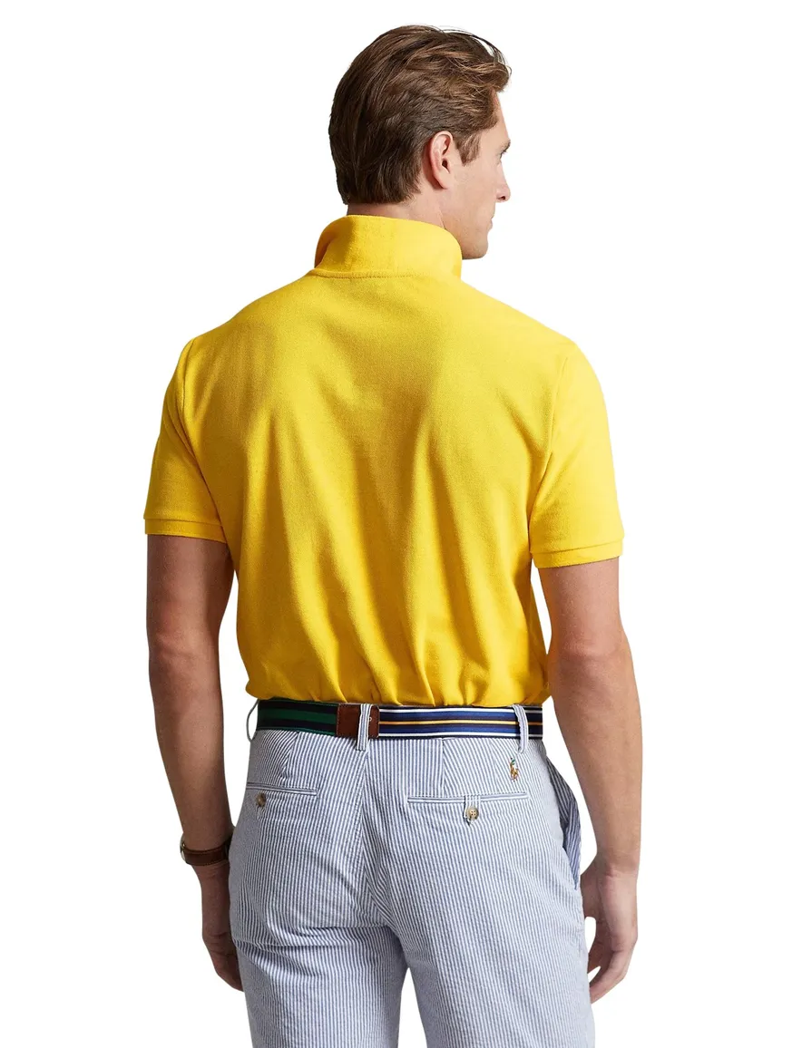 Polo Ralph Lauren polo slim fit effe geel katoen