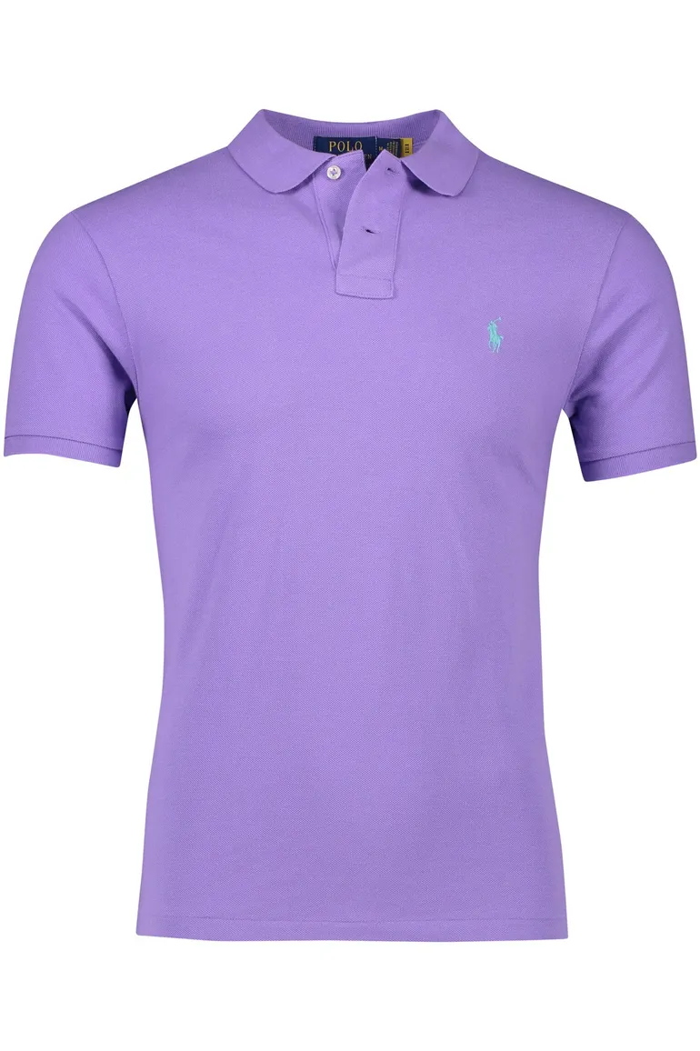 polo Polo Ralph Lauren Slim Fit paars effen katoen slim fit