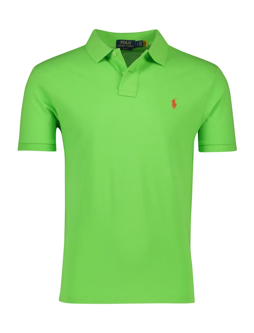 Polo Ralph Lauren polo Slim Fit slim fit gifgroen effen katoen