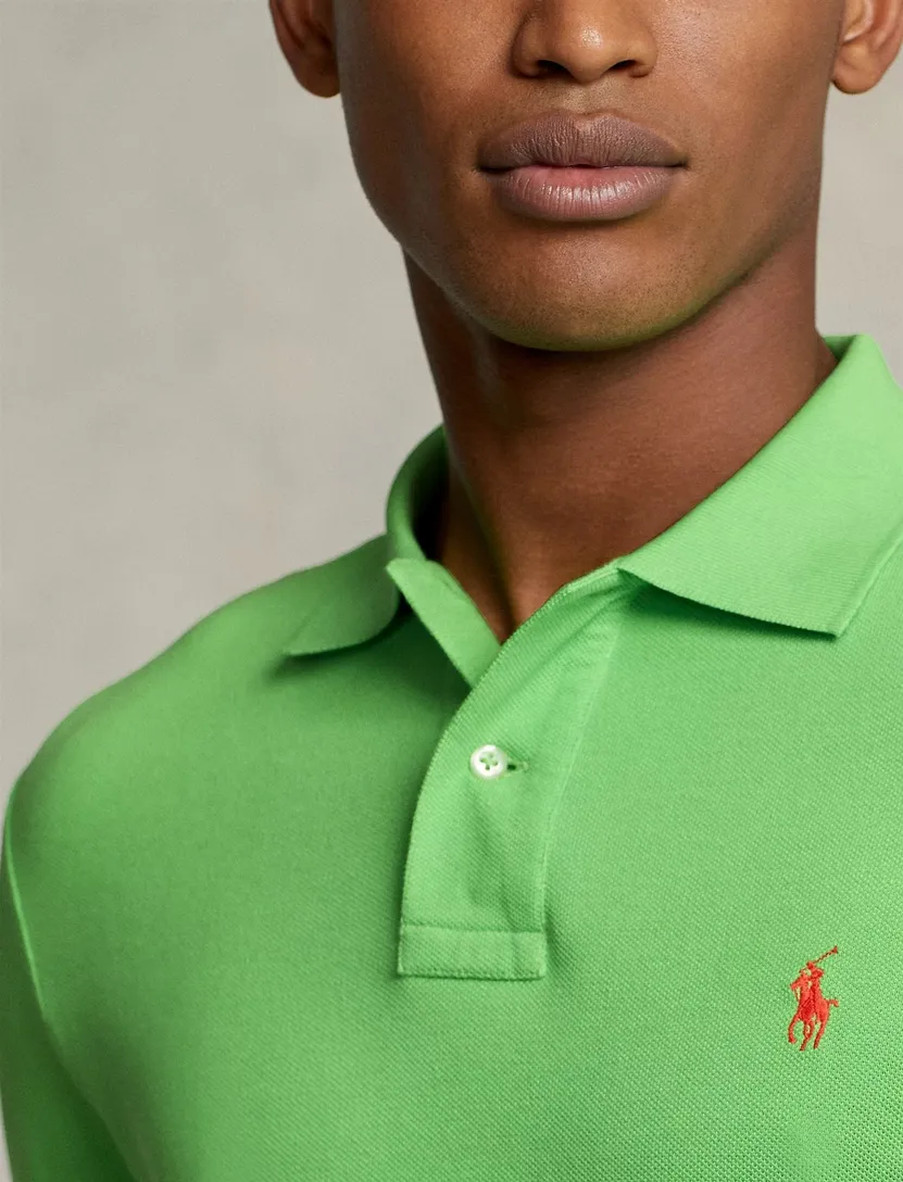Polo Ralph Lauren polo Slim Fit slim fit gifgroen effen katoen
