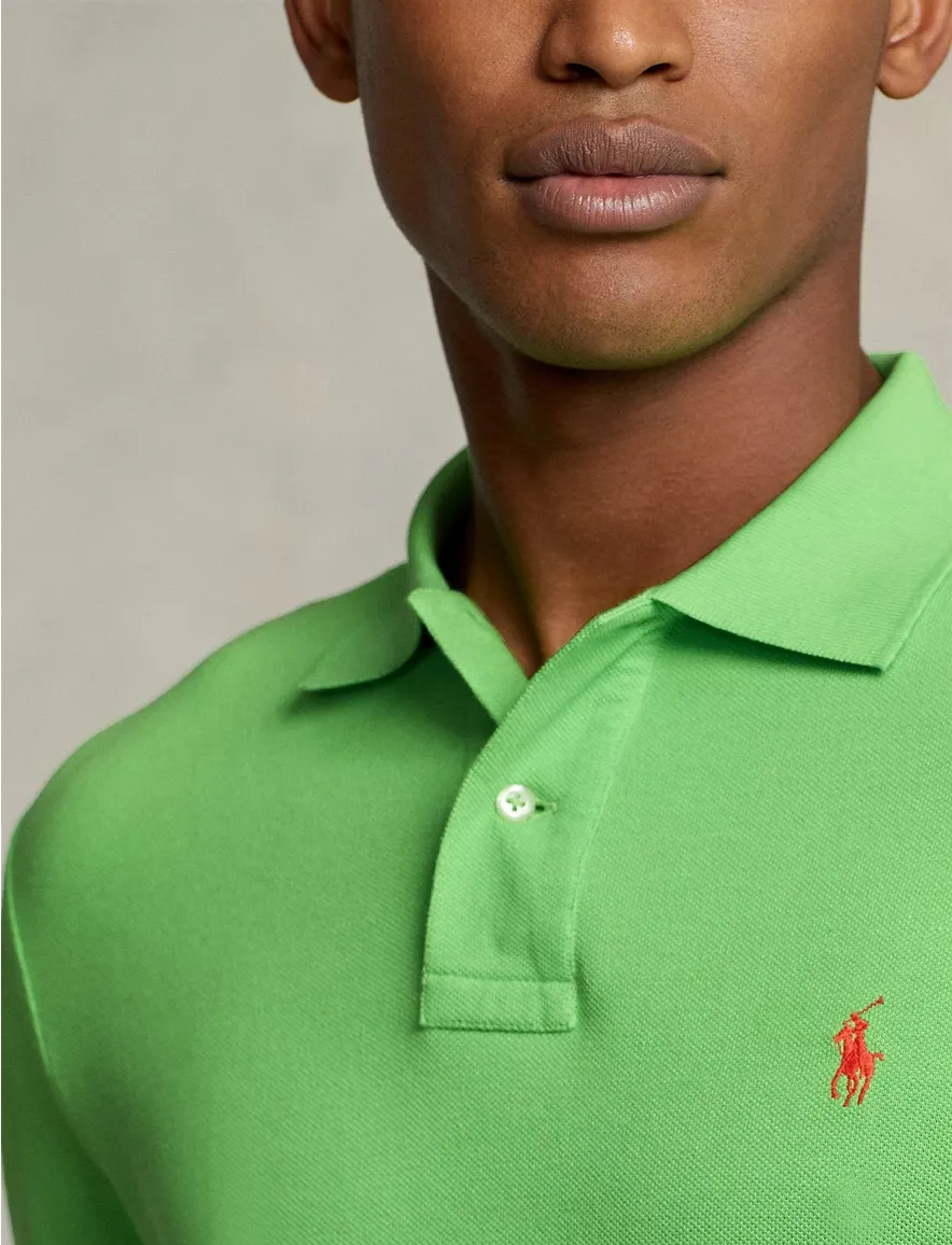 Polo Ralph Lauren polo Slim Fit slim fit gifgroen effen katoen