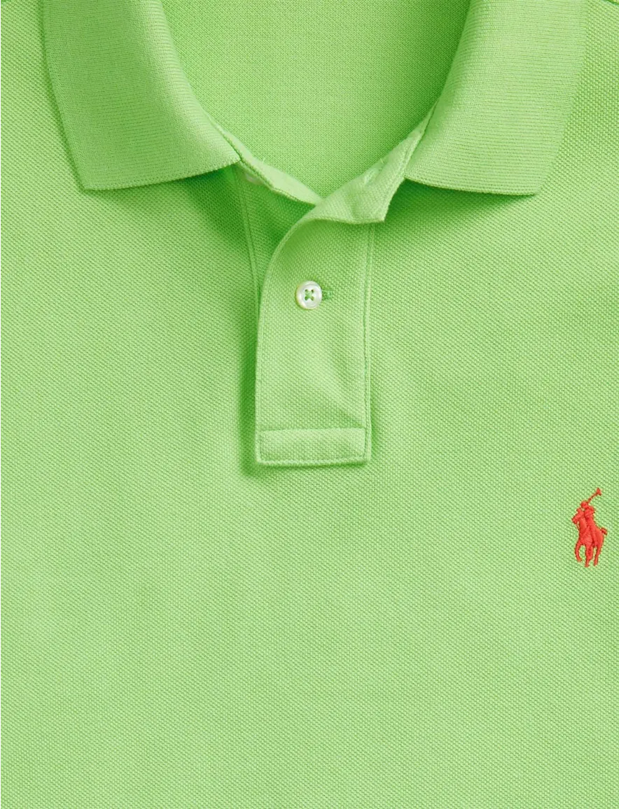 Polo Ralph Lauren polo Slim Fit slim fit gifgroen effen katoen