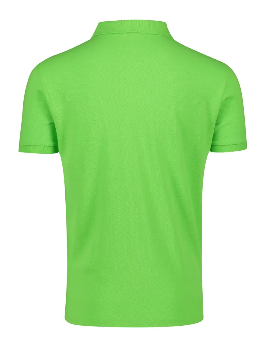 Polo Ralph Lauren polo Slim Fit slim fit gifgroen effen katoen