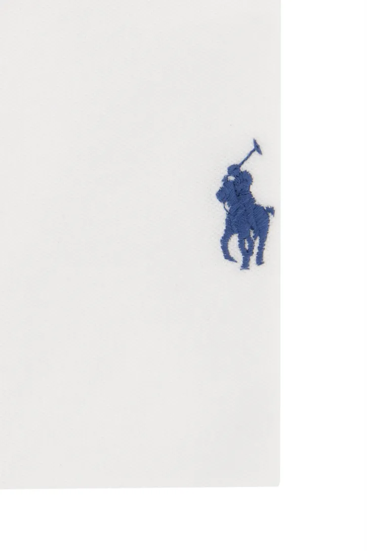 Polo Ralph Lauren casual overhemd korte mouwen wit effen katoen normale fit