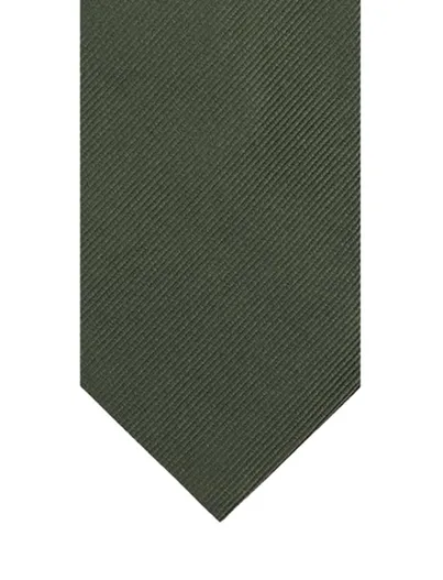 Profuomo Profuomo stropdas groen effen zijde