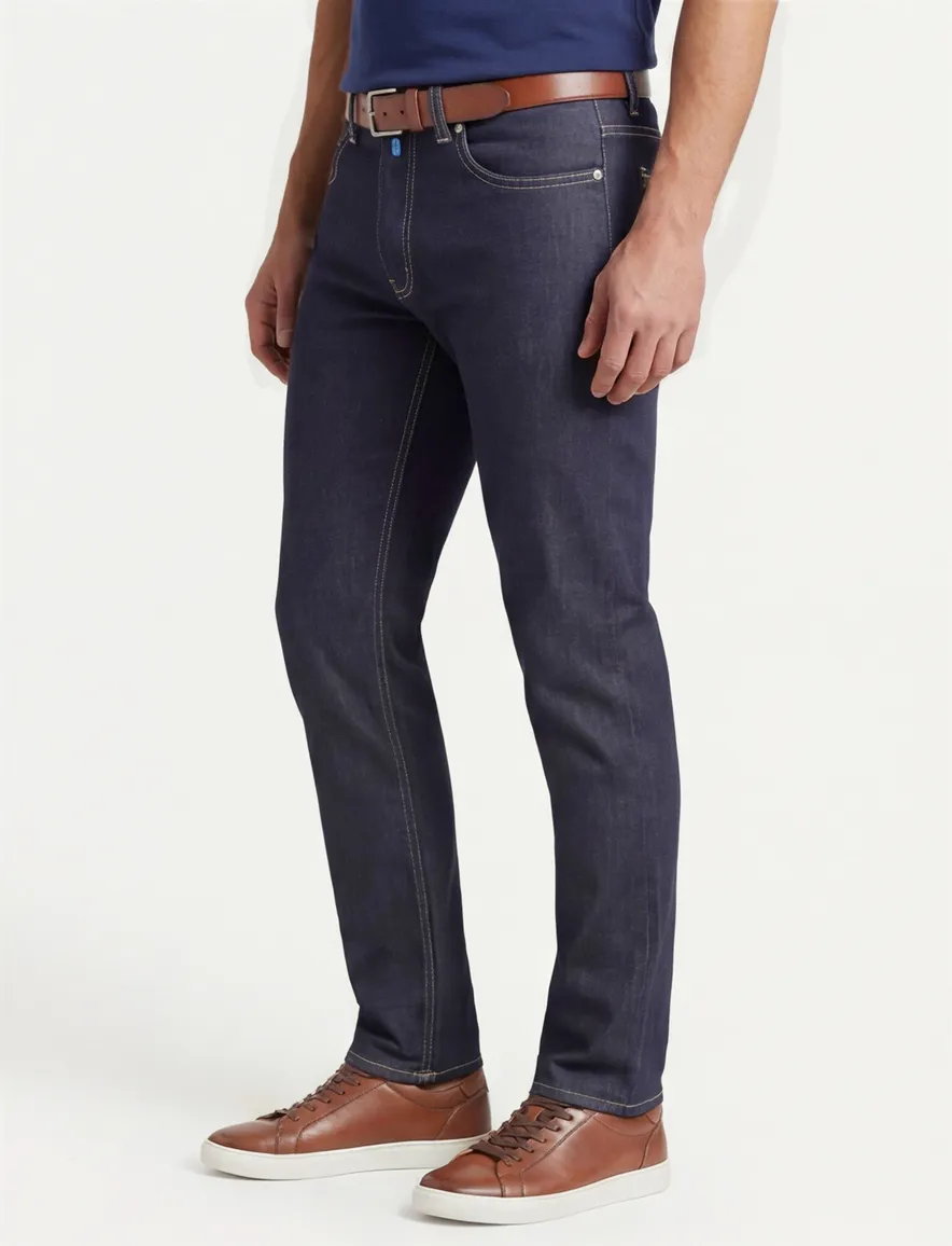 Pierre Cardin Lyon Tapered donkerblauw 5-p broek