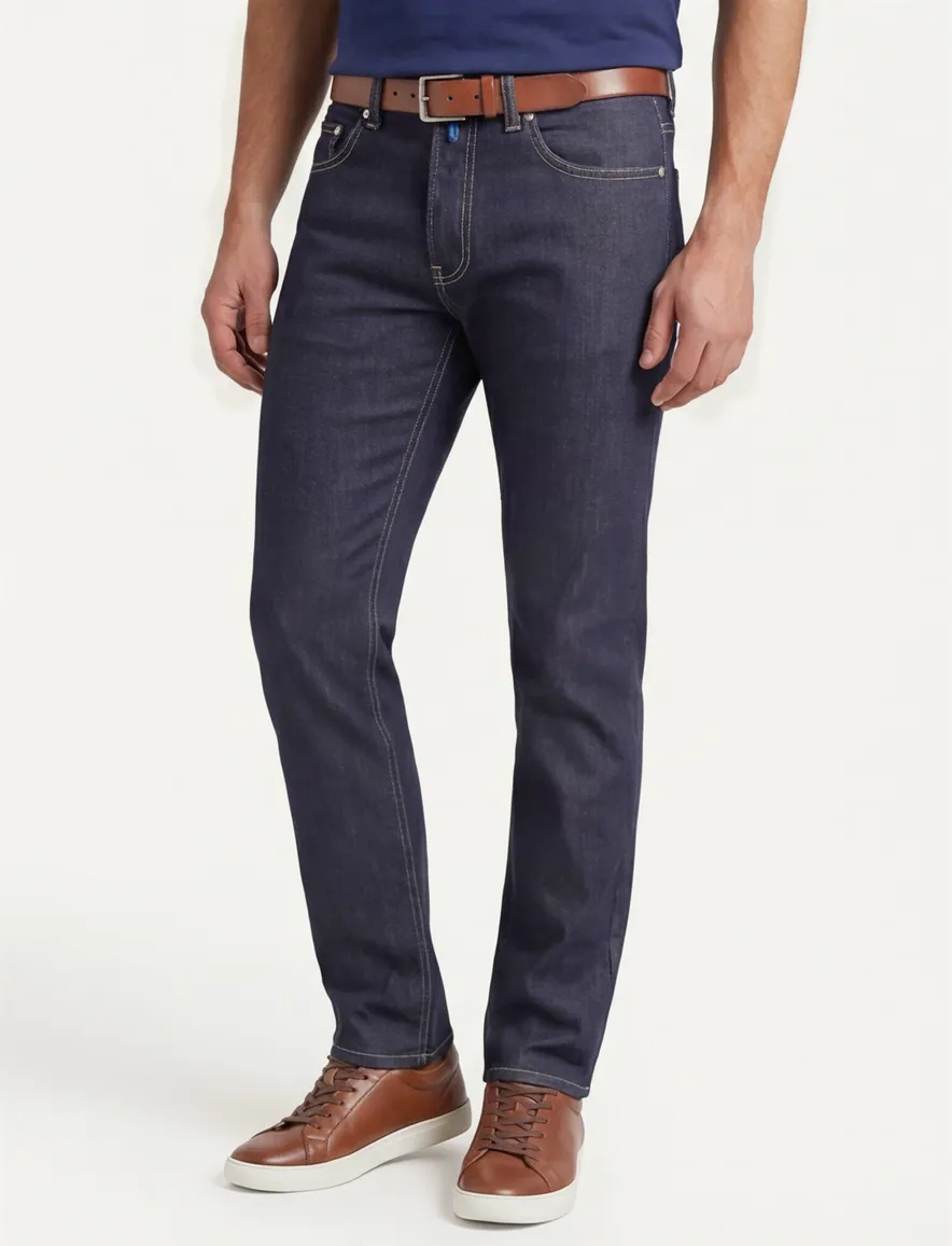 Pierre Cardin Lyon Tapered donkerblauw 5-p broek