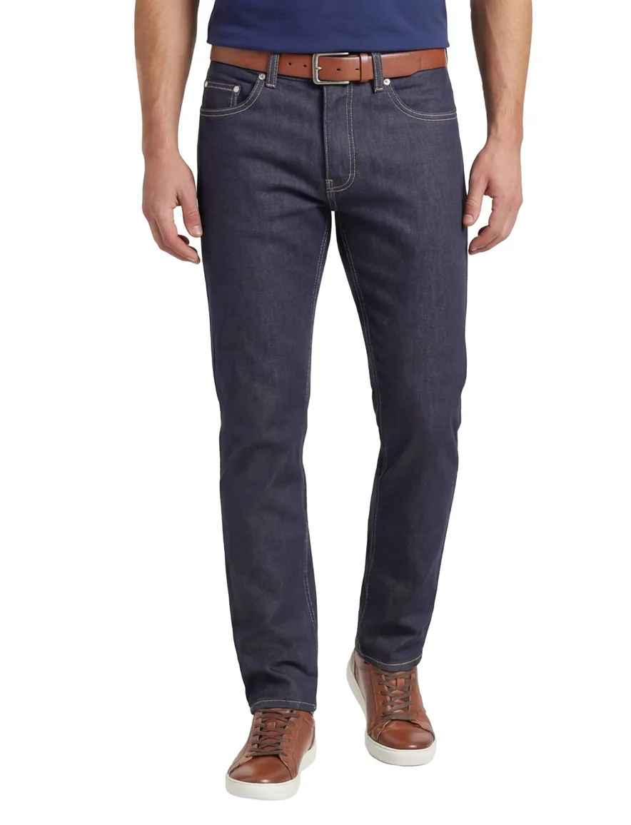 Pierre Cardin Lyon Tapered donkerblauw 5-p broek
