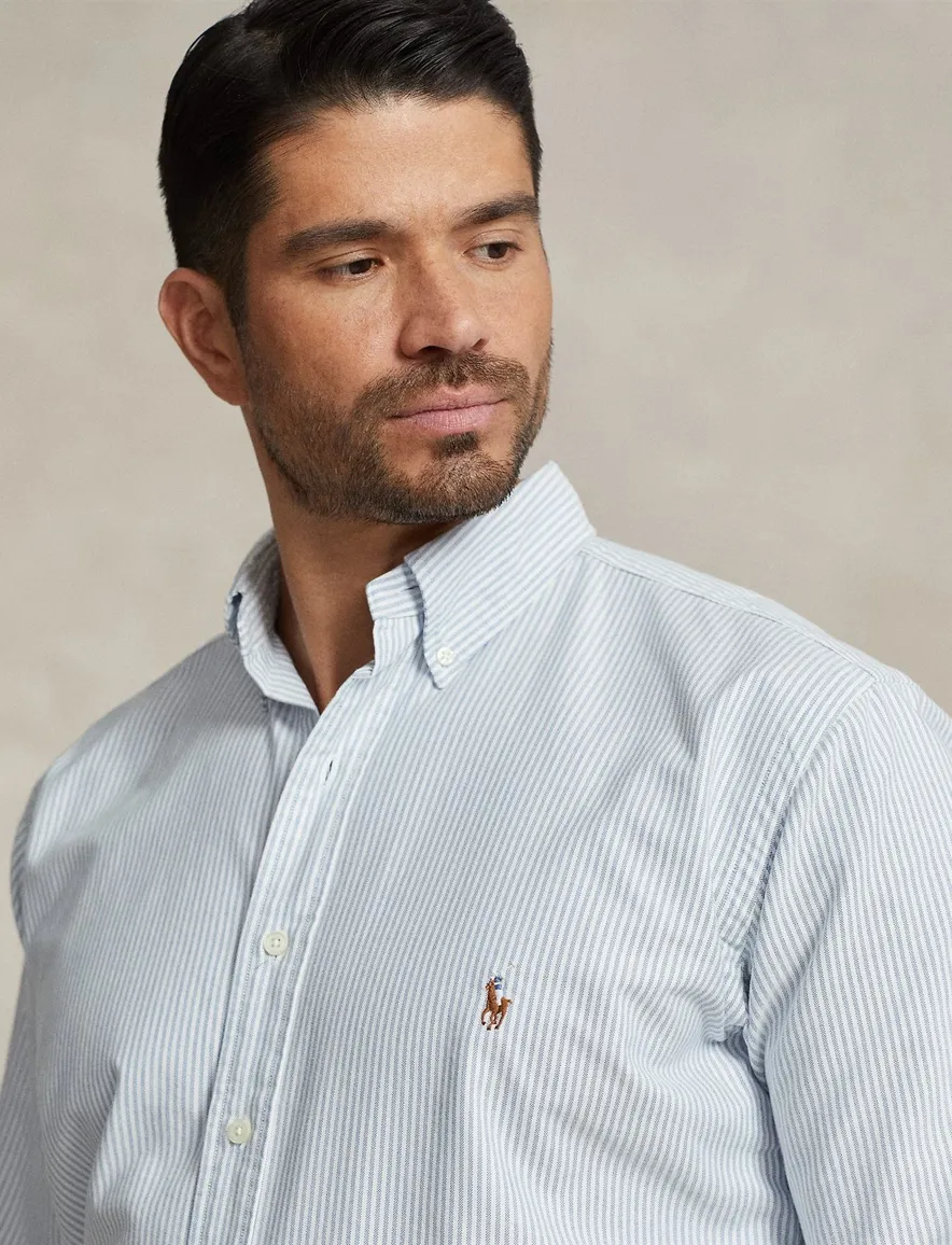Polo Ralph Lauren Big & Tall overhemd normale fit blauw