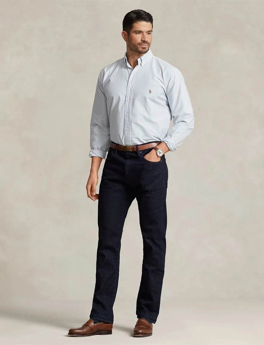 Polo Ralph Lauren Big & Tall overhemd normale fit blauw