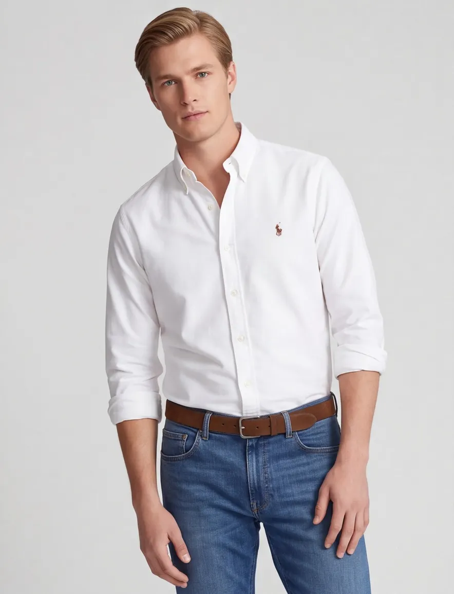 Polo Ralph Lauren Big & Tall overhemd wit effen