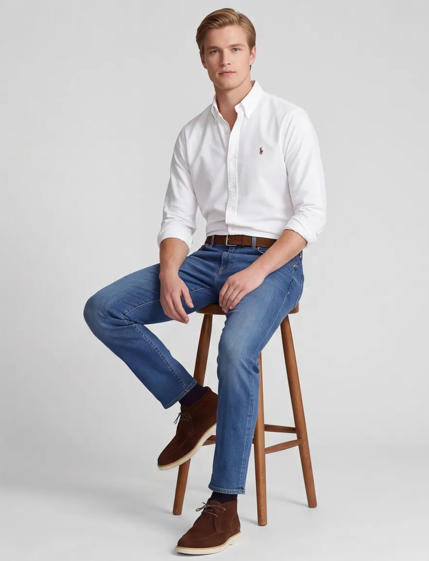 Polo Ralph Lauren Big & Tall overhemd wit effen