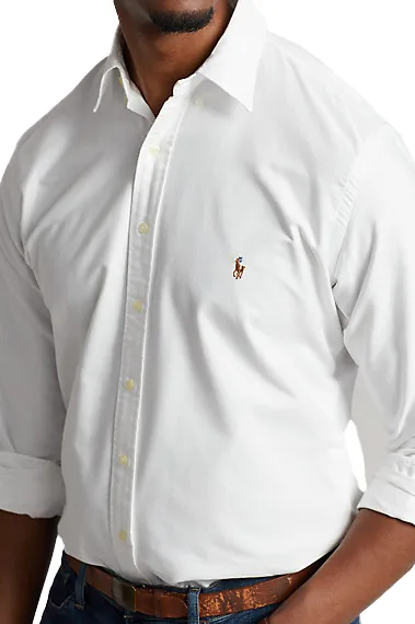 Polo Ralph Lauren Big & Tall overhemd wit met logo