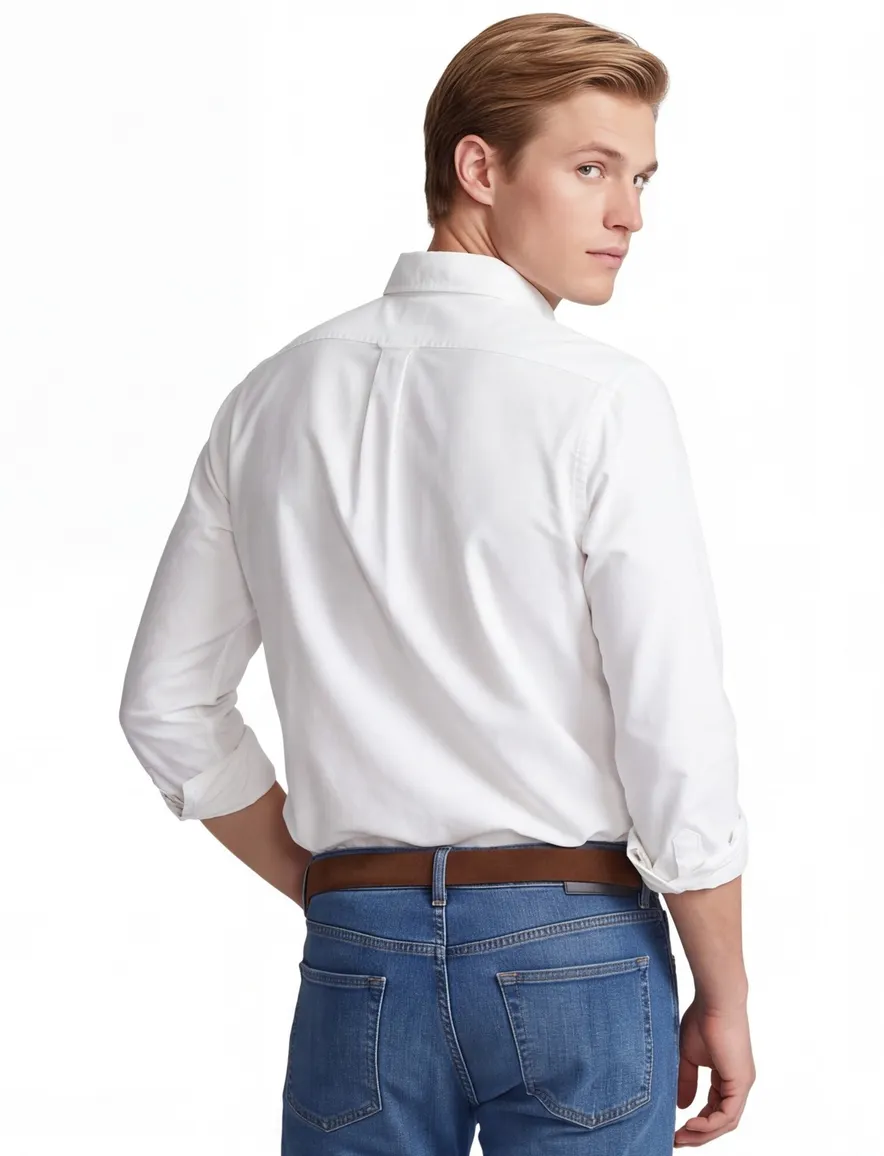 Polo Ralph Lauren Big & Tall overhemd wit met logo