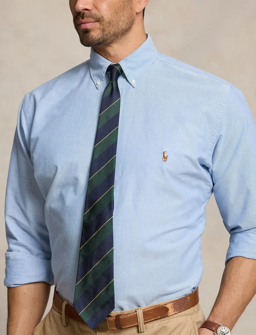 Polo Ralph Lauren Big & Tall overhemd normale fit lichtblauw