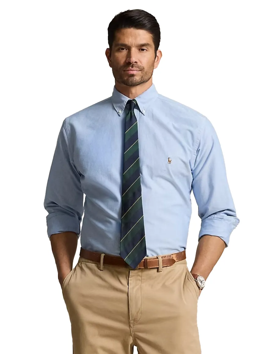 Polo Ralph Lauren Big & Tall overhemd normale fit lichtblauw