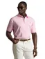 Polo Ralph Lauren polo 3-knoops normale fit roze effen katoen