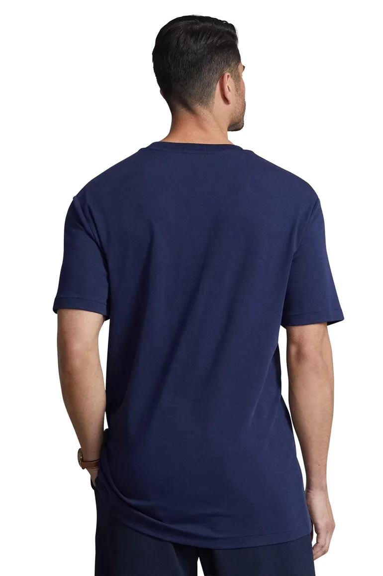 Polo Ralph Lauren big & tall t-shirt donkerblauw ronde hals