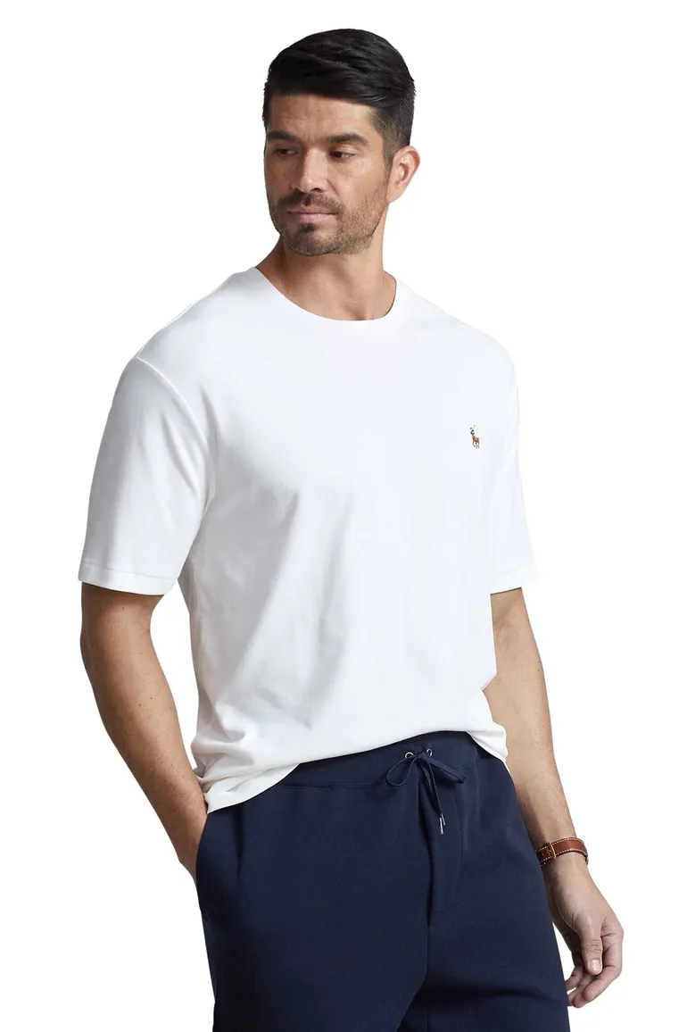 Polo Ralph Lauren t-shirt Big & Tall wit effen
