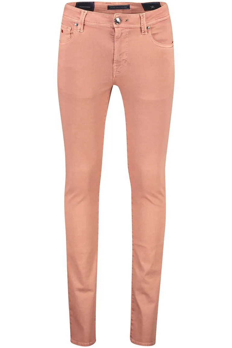 Tramarossa jeans Leonardo zalm roze effen katoen