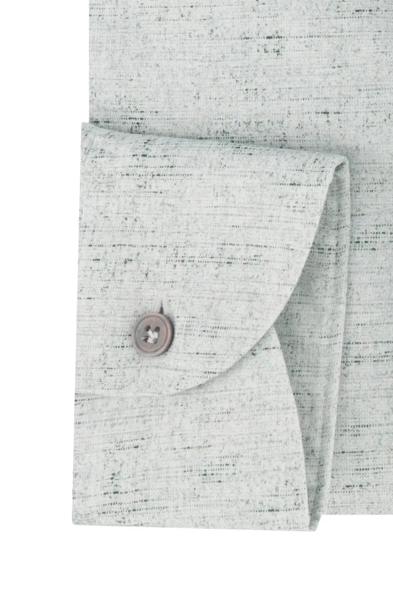 John Miller business overhemd John Miller Tailored Fit normale fit groen geprint katoen