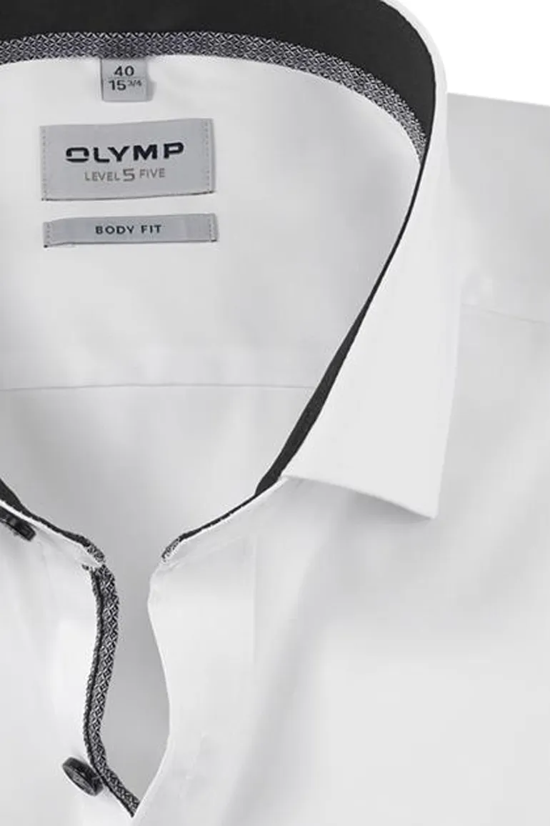 Olymp overhemd wit effen
