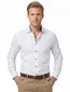 Witte effen Olymp business overhemd Level Five katoen
