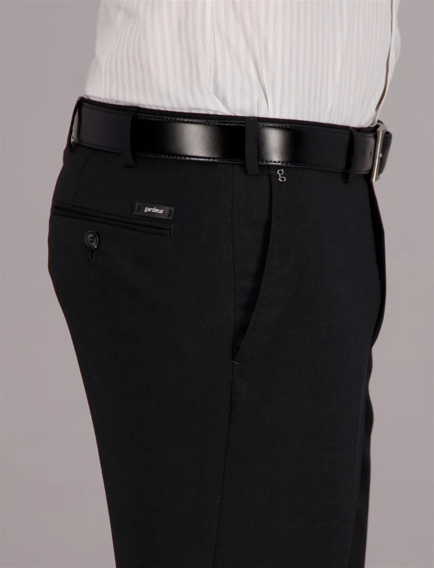 Gardeur katoenen broek grijs effen