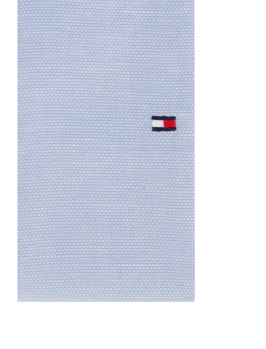 Tommy Hilfiger overhemd lichtblauw korte mouw