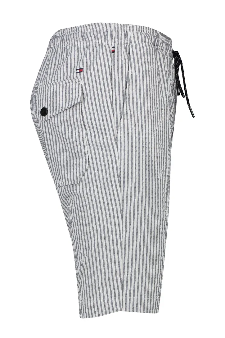 Tommy Hilfiger bermuda slim fit wijt grijs geruit