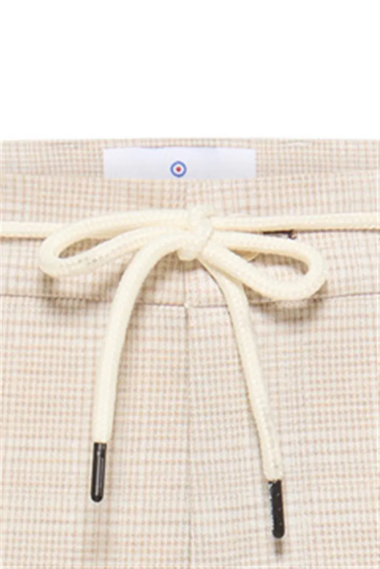 pantalon mix en match Blue Industry beige geruit slim fit