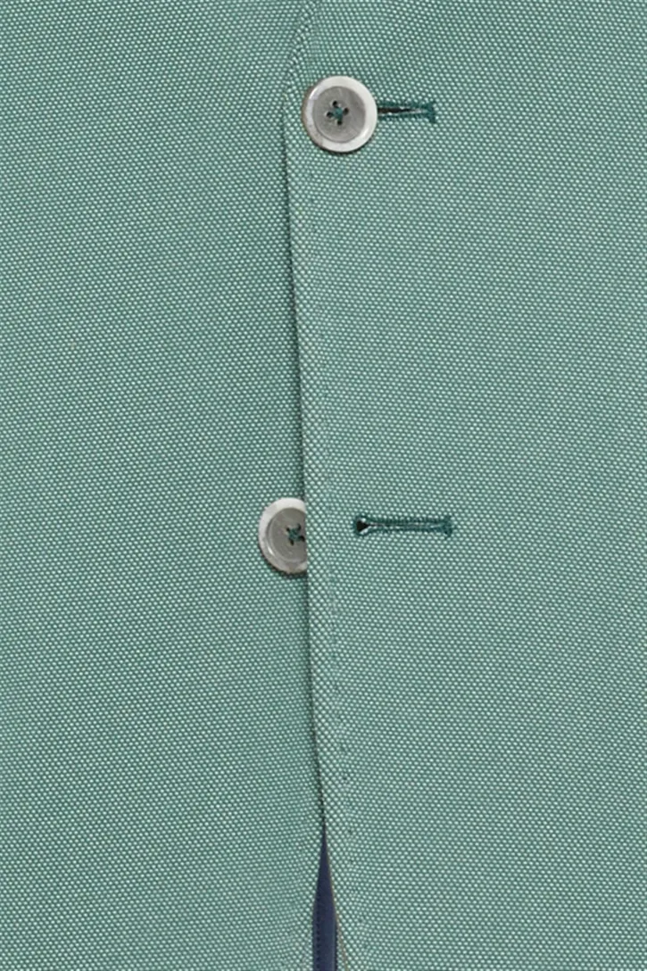 Blue Industry colbert mix & match groen borstzak effen katoen slim fit